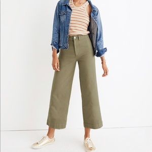 Madewell Emmett wide leg crop pants